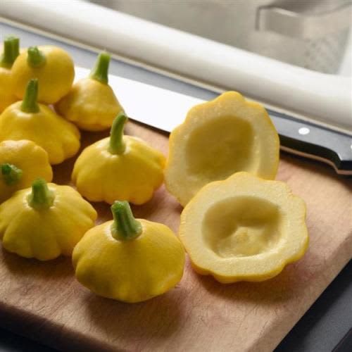 Squash Lemon Sun - A prolific patty pan style squash. Excellent yielder - 5 seeds