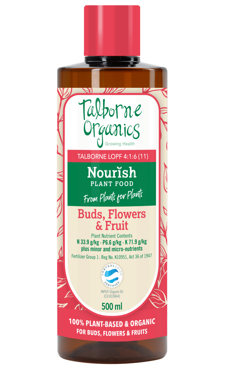 Talborne Nourish Buds, Flowers & Fruit 4:1:6 - Organic Soil / Hydroponic Nutrients
