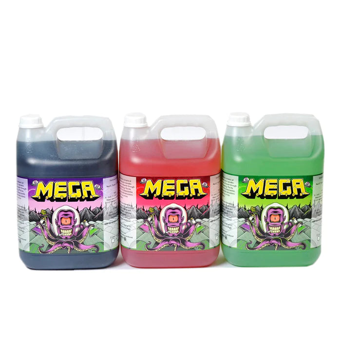 Mega Solution Full Set of Green, Purple and Red - Hydroponic / Soil Nutrients