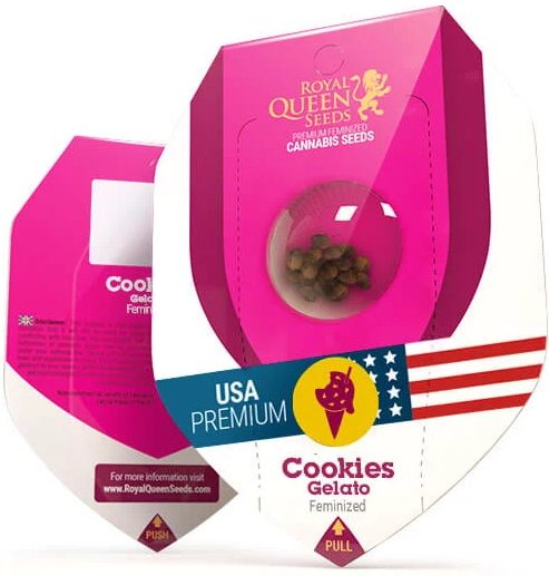 Royal Queen Seeds - Cookies Gelato - Cannabis Breeders Pack - Feminized Cannabis Seeds