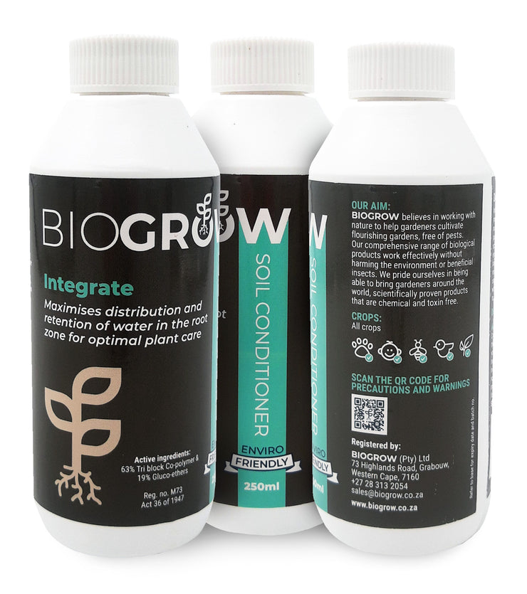 Biogrow Integrate - Organic Plant Care - Soil Surfactant - 250 mls