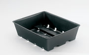 3 Pack - Flat Black Plastic Reuseable Seed Trays