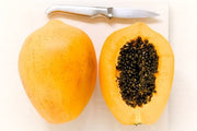 Large Yellow Round Pawpaw - Carica Papaya - Tropical Fruit - 5 Seeds