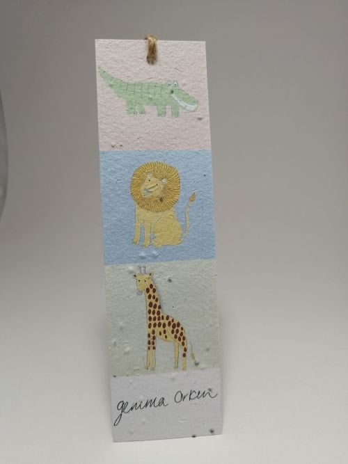 Growing Paper - Bookmark - Animals