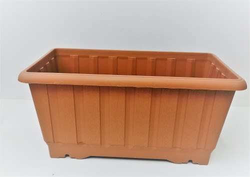 Classic Terracotta Plastic Rectangular Pot - 30cm