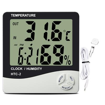 Digital Series Min Max Thermometer & Hygrometer With Probe - Hydroponic Testing Equipment