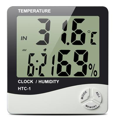 Digital Series Min Max Thermometer & Hygrometer - Hydroponic Testing Equipment