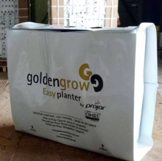 Golden Grow Superior Washed Easy Planter Coco Peat Grow Bag 12L - Hydroponic Growing Medium