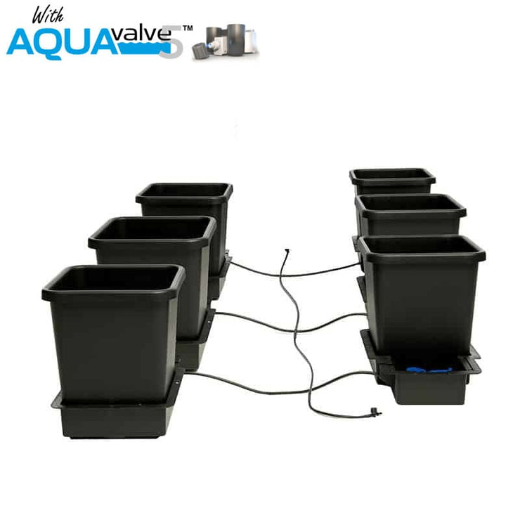 Autopot 6 Pot System AQUAValve 5 with 15L Pots without Tank - Hydroponic Systems