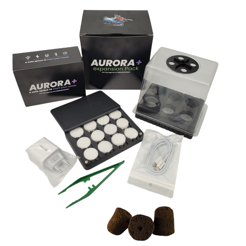 Aurora Generation 2 Electric Seed Starter with Expansion Pack and Jiffy Preforma Plugs