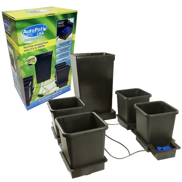 Autopot 4 Pot System with AQUAValve5 with 15L Pots & 47lt Tank - Boxed - Hydroponic Systems