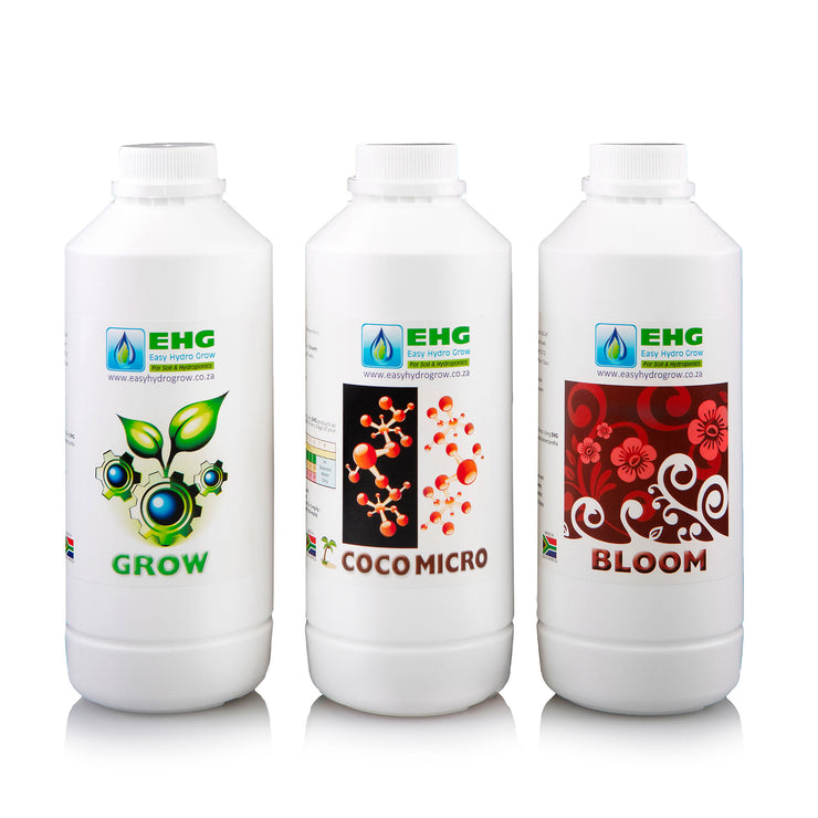EHG (Easy Hydro Grow) - Tripak 1 Liter - Hydroponic / Soil Nutrient Kit