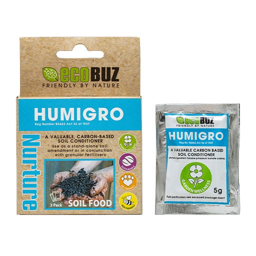 EcoBuz Humigro 3 x 5g - Hydroponic & Soil Nutrients