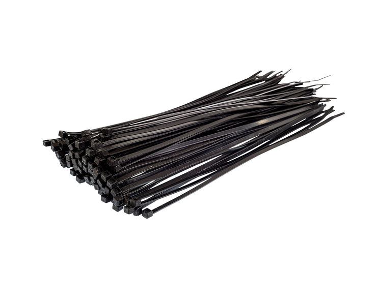 Cable Ties Black - 250mm long x 5.0mm wide x 50 per pack - Hydroponic Accessories