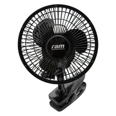 RAM 150mm (6 inch) Clip on Fan - Hydroponic Environmental Control