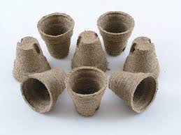 Jiffy Professional Round Peat Pots - 8cm x 8cm - Pack of 10 Pots