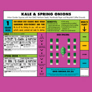 Gro-Urban - Square Foot Gardening Squares - Spring Onion & Kale Kit - Companion Planting