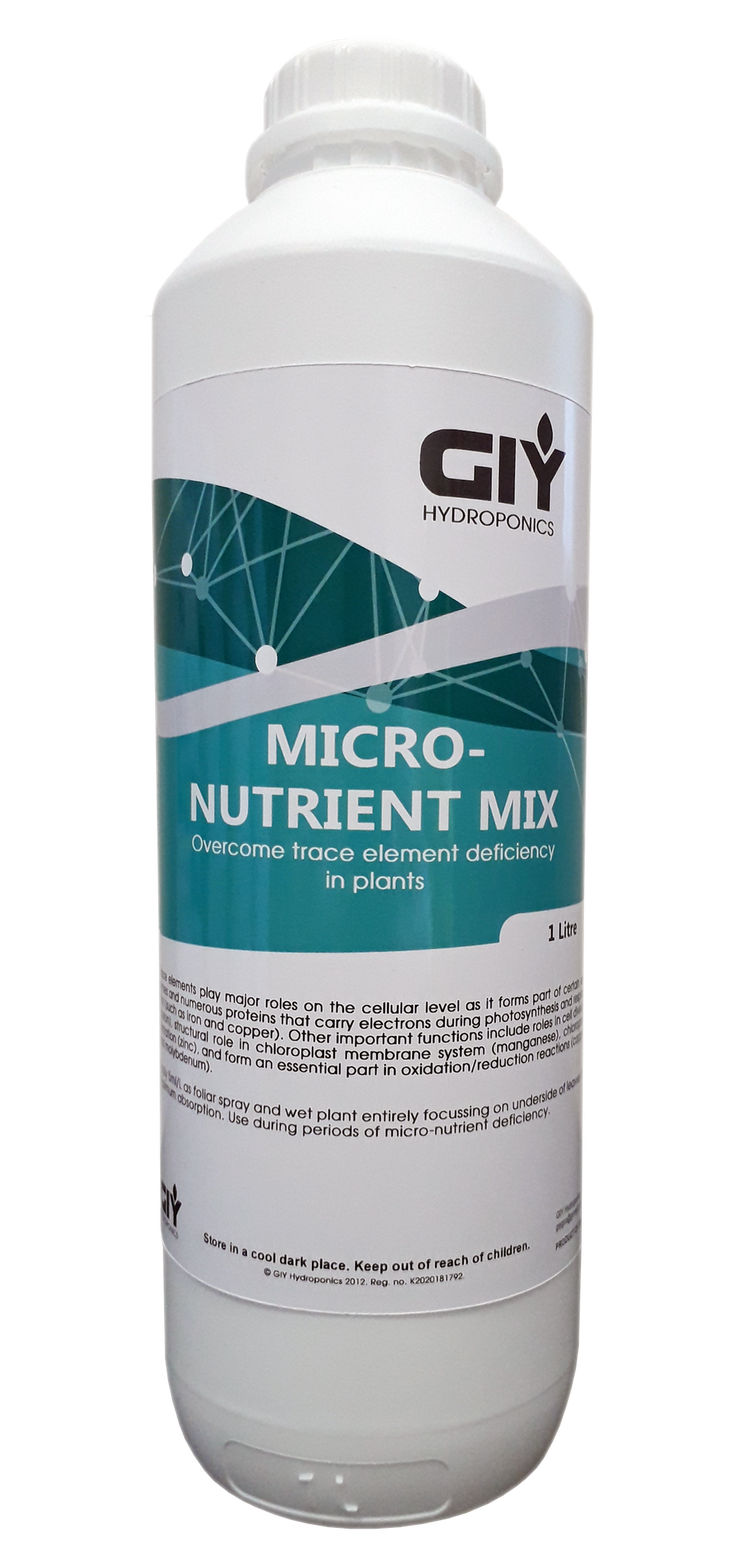 GIY Hydroponics Micro Nutrient Mix 1 Liter - Hydroponic Additives