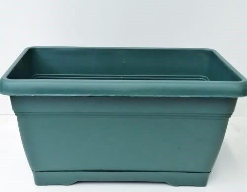 Villa Green Plastic Rectangular Balcony Pot - 52cm - 10 liter