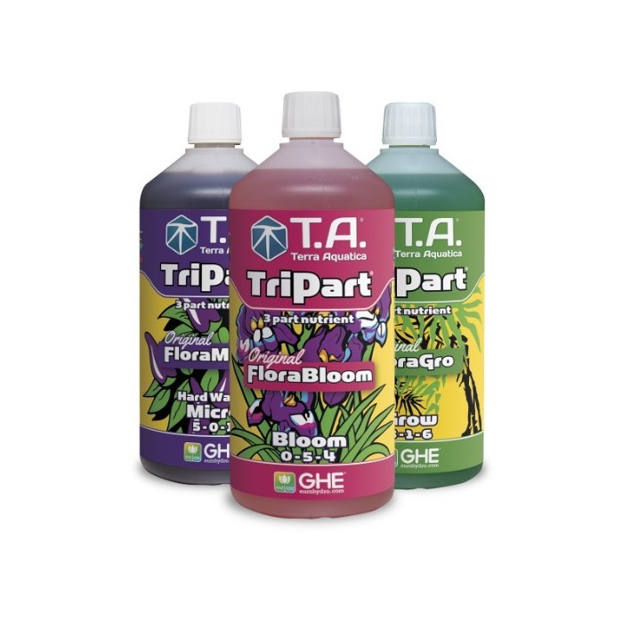 Terra Aquatica 3 Pack Tripart Starter Kit 1L - Hydroponic / Soil Nutrients